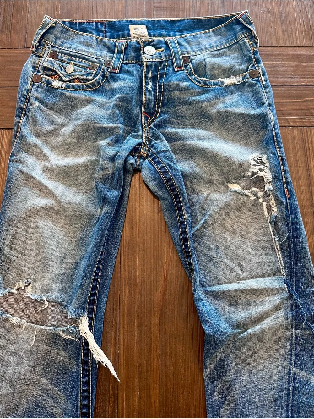 True Religion Rainbow Joey World Tour Jeans Made USA Vintage Y2K